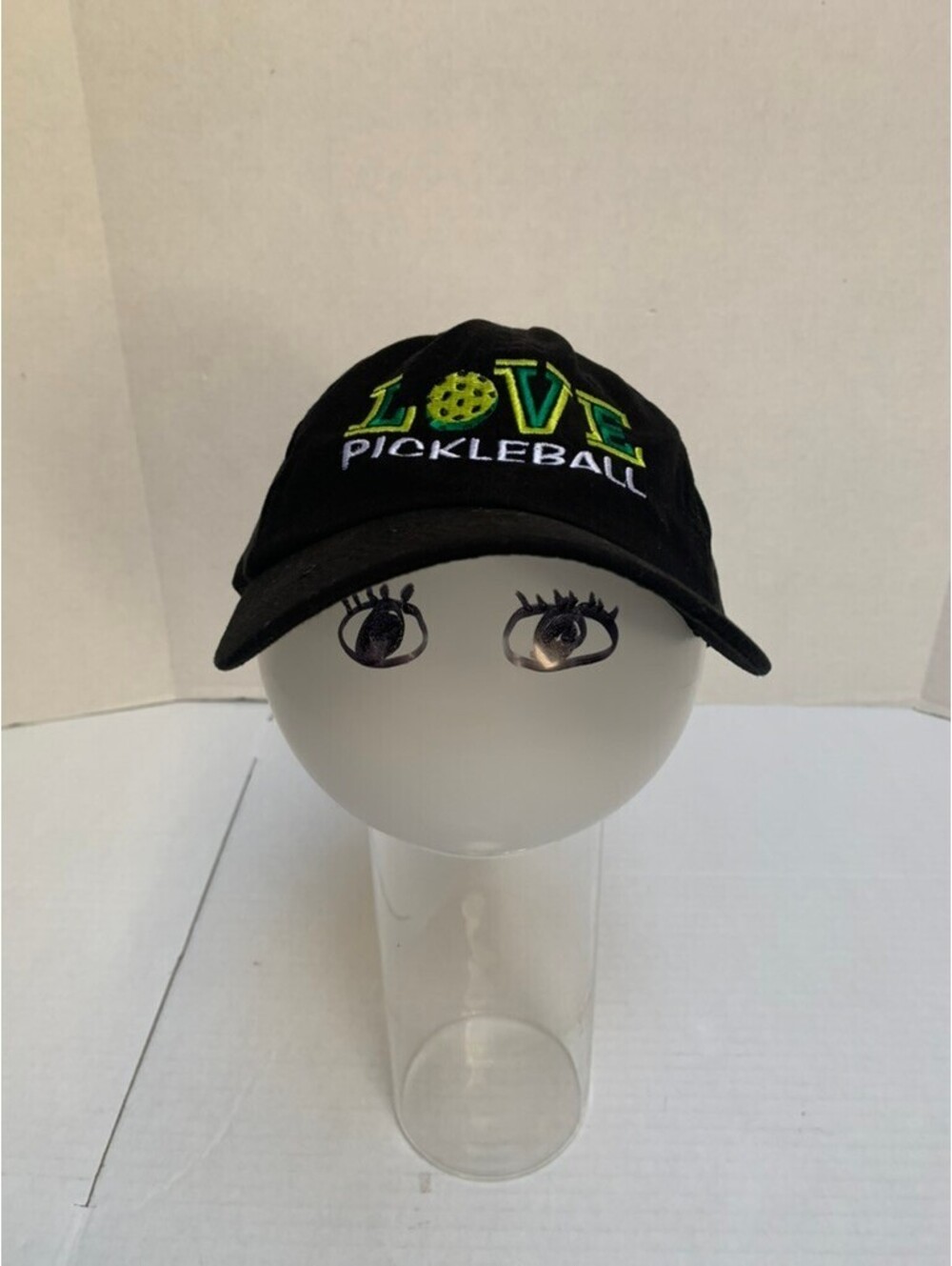 Love Pickleball Black Baseball Cap Hat